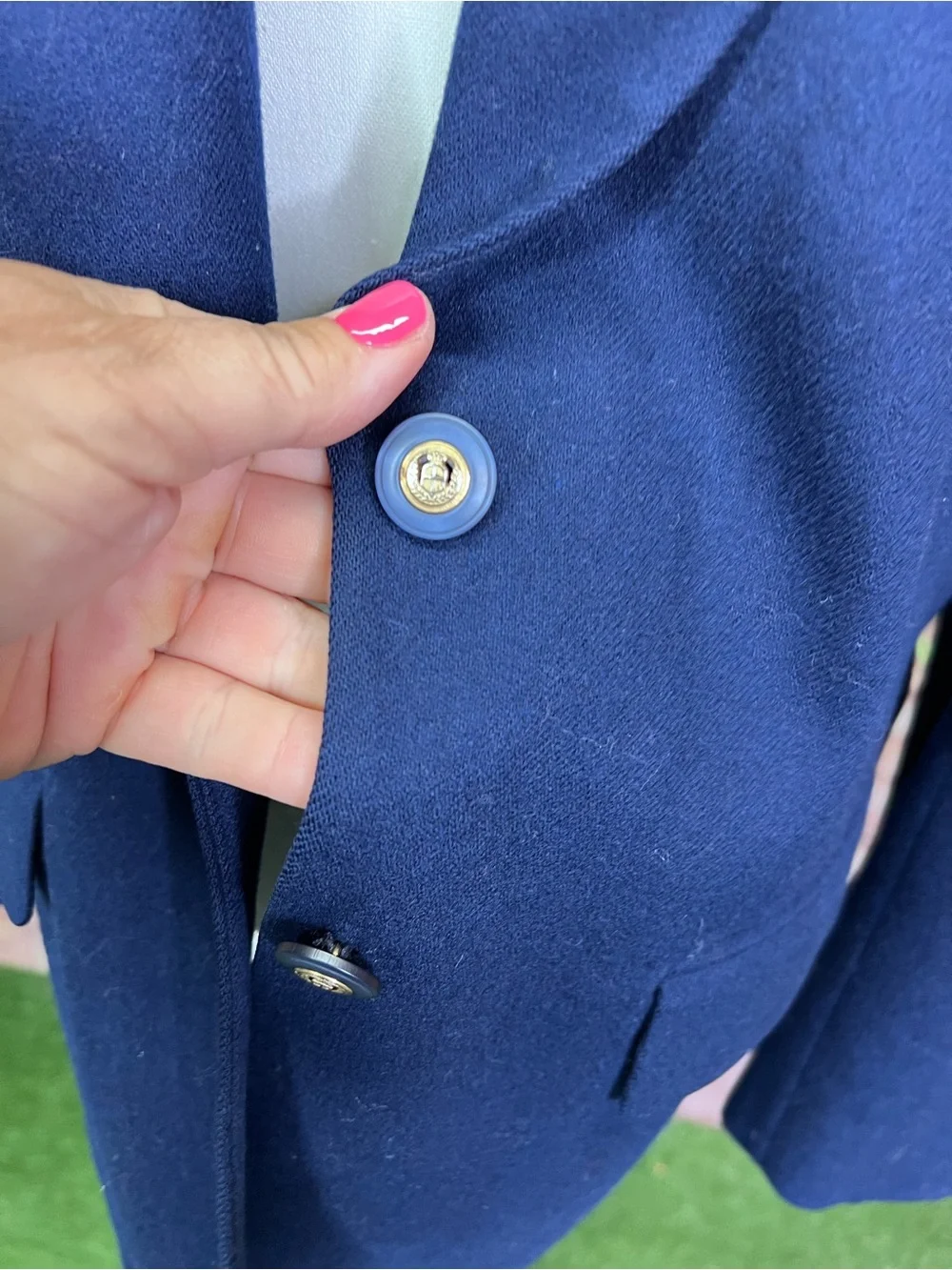 VINTAGE PENDLETON Navy Wool Two-Button Heritage Classic Preppy Blazer, 12P